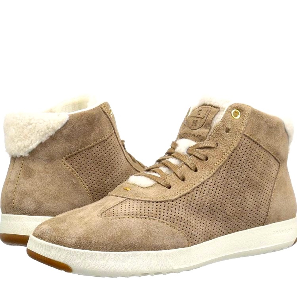 Cole Hann Grandpro sand suede high tops